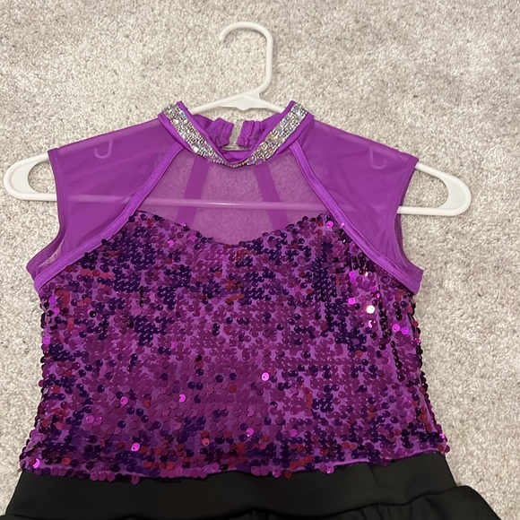 Weissman Purple Biketard Large Child - Picture 2 of 5